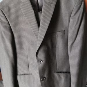 Black and Gray Pinstriped Haggar Suit